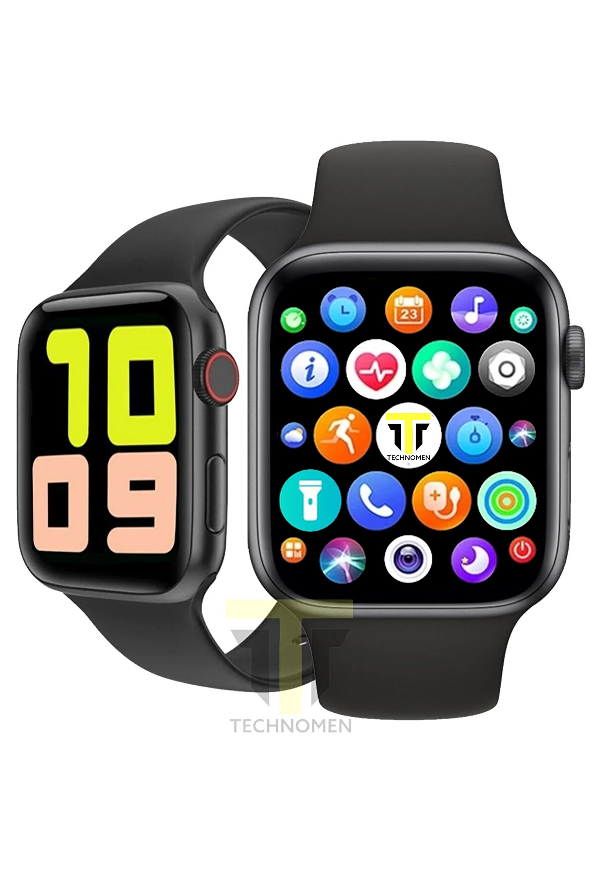 Akıllı Saat Türkçe Menülü Nabız& Tansiyon Ölçer Arama Özellikli ios&anroid Çift Tuş Smartwatch